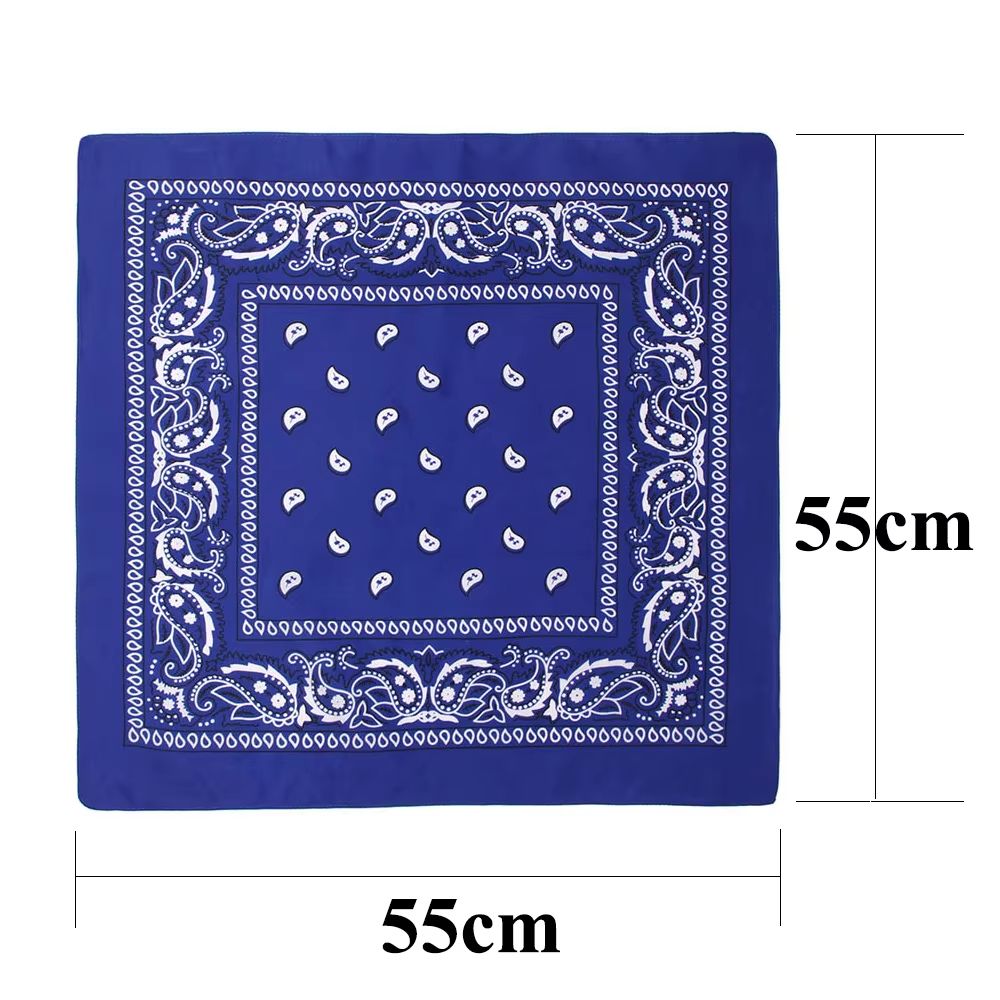Unisex Men Women Bandana Hairband Cowboy Mens Biker Sports Headwear Wrist Hairwrap Paisley Head Wrap Square Scarf