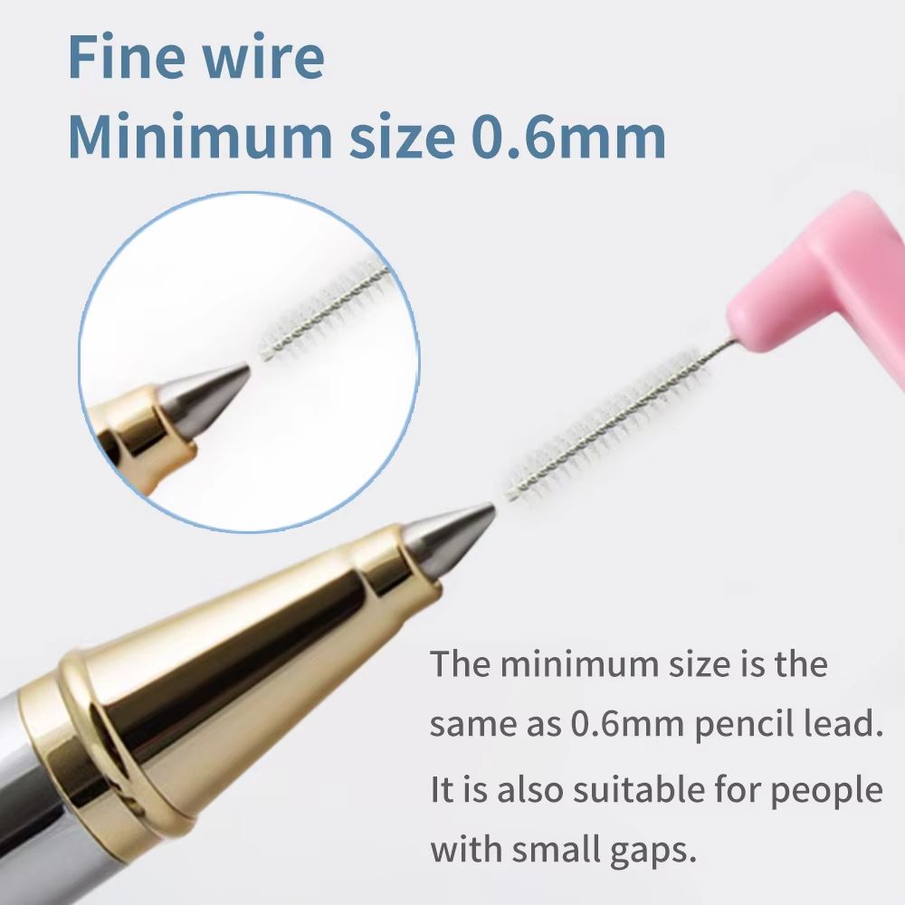 20pcs Angled Interdental Brush For Orthodontic Braces Micro Soft Brush For Dental Brackets Cleaning L Shaped Short Handle Brushes
