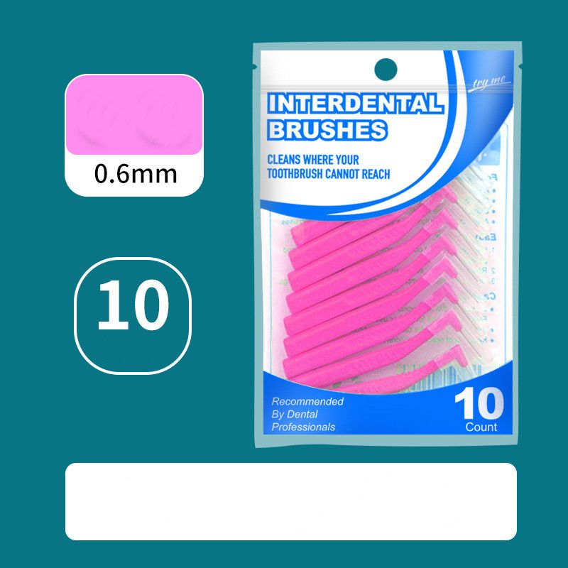 10pcs Angled Interdental Brush For Orthodontic Braces Micro Soft Brush For Dental Brackets Cleaning L Shaped Short Handle Brushes