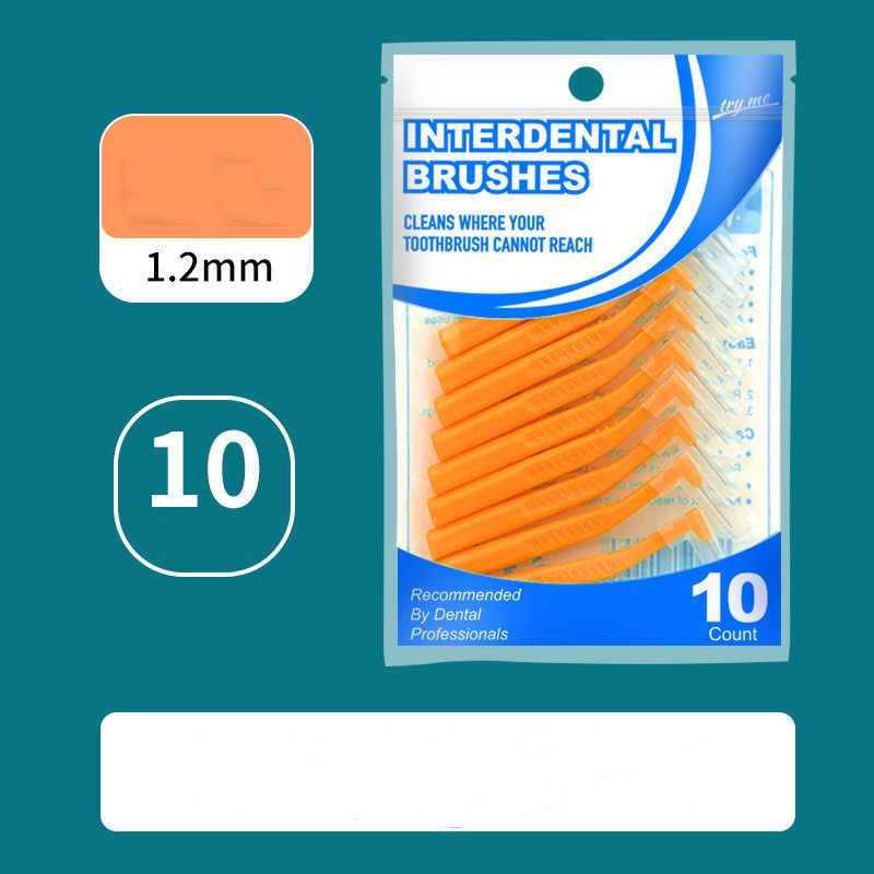 10pcs Angled Interdental Brush For Orthodontic Braces Micro Soft Brush For Dental Brackets Cleaning L Shaped Short Handle Brushes