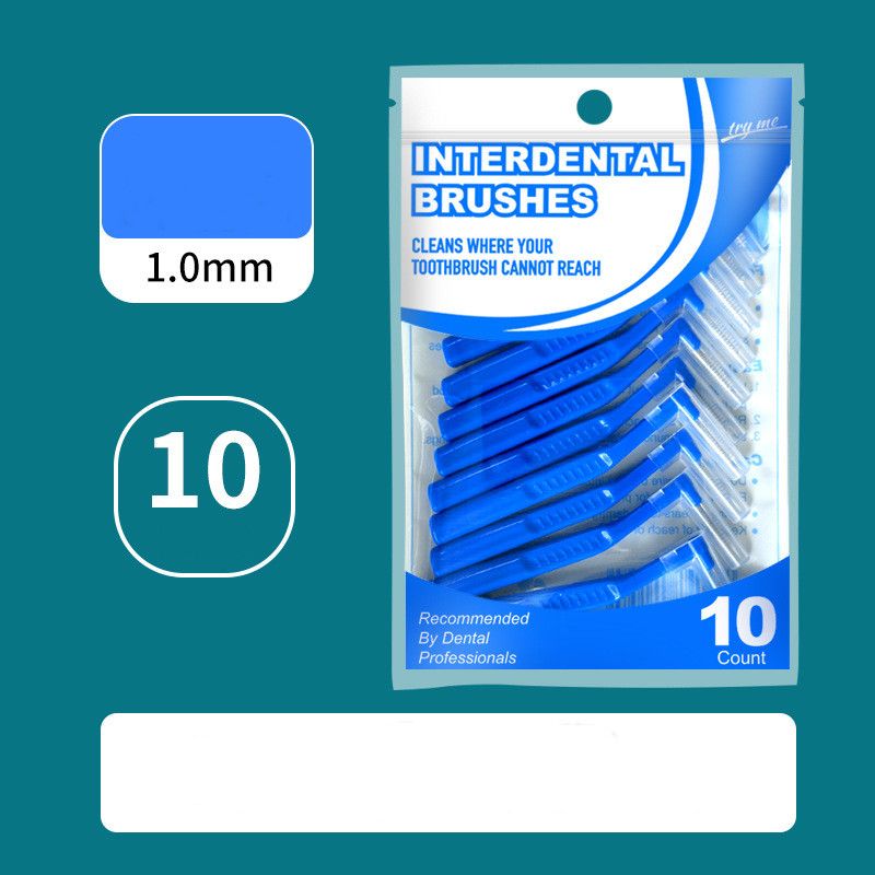 10pcs Angled Interdental Brush For Orthodontic Braces Micro Soft Brush For Dental Brackets Cleaning L Shaped Short Handle Brushes