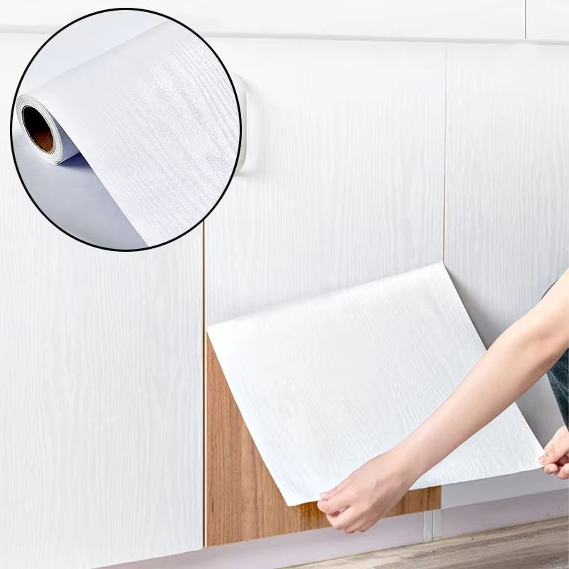 40cm wood grain waterproof self-adhesive sticker suitable for kitchen countertops cabinets tables wall renovation contact paper