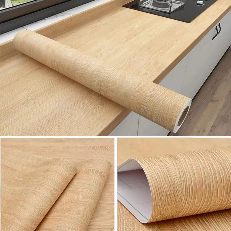 40cm wood grain waterproof self-adhesive sticker suitable for kitchen countertops cabinets tables wall renovation contact paper