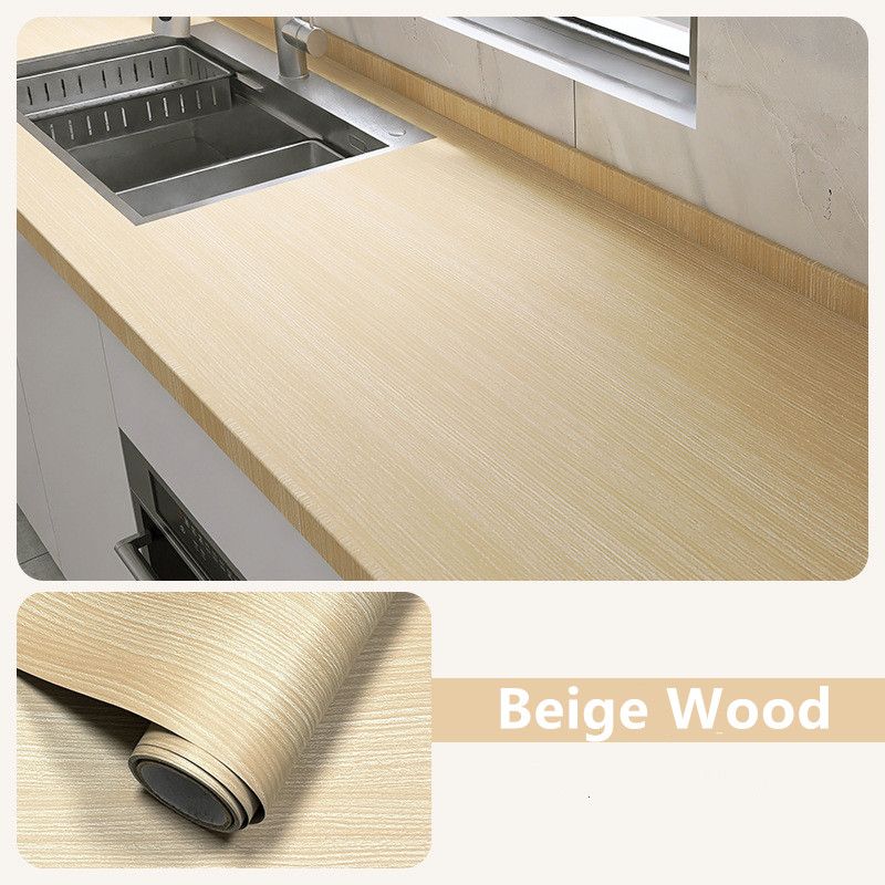 40cm wood grain waterproof self-adhesive sticker suitable for kitchen countertops cabinets tables wall renovation contact paper