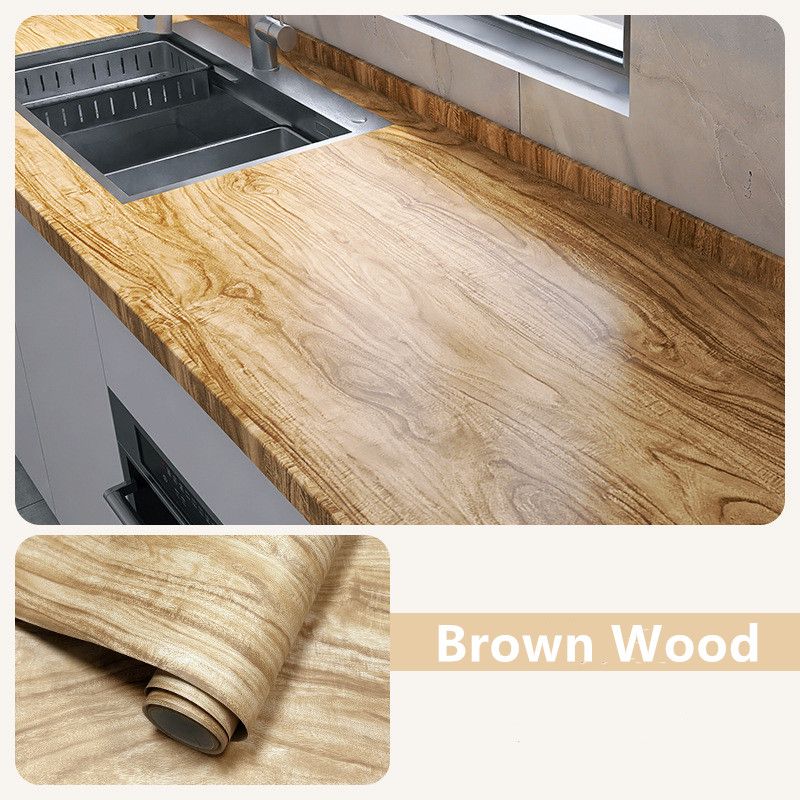 40cm wood grain waterproof self-adhesive sticker suitable for kitchen countertops cabinets tables wall renovation contact paper