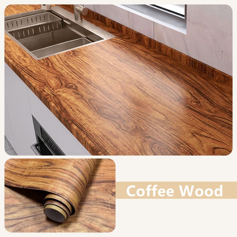 40cm wood grain waterproof self-adhesive sticker suitable for kitchen countertops cabinets tables wall renovation contact paper
