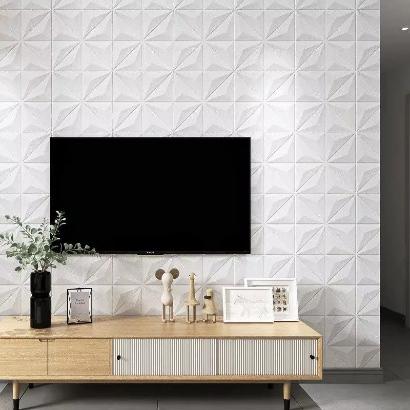 35*35cm Ceiling Bedroom 3d Wall Stickers Wallpaper Room Decor Anti-collision Background Waterproof Peel and Stick Decoration