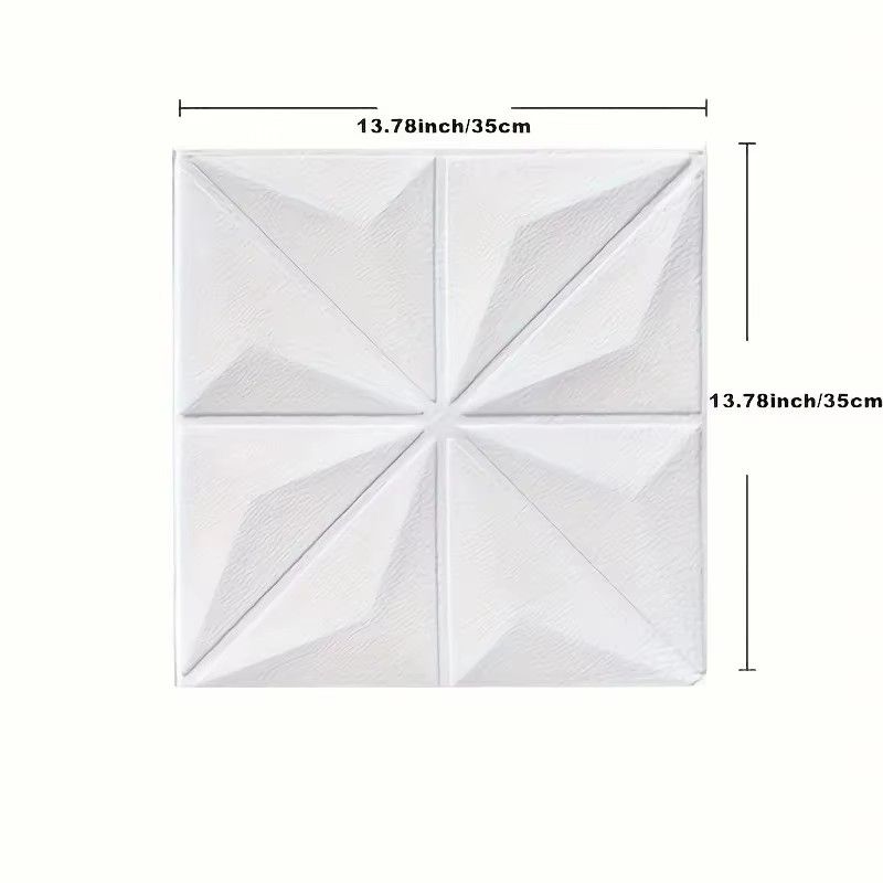 35*35cm Ceiling Bedroom 3d Wall Stickers Wallpaper Room Decor Anti-collision Background Waterproof Peel and Stick Decoration