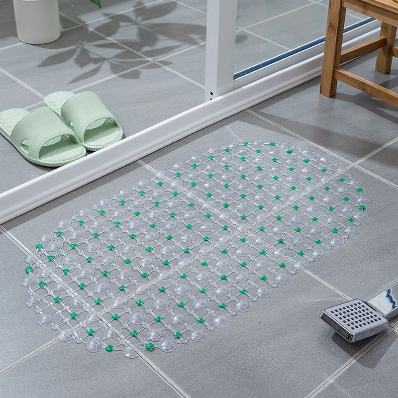 1pc PVC Anti-skid Bath Mats Rectangle Soft Shower Bathroom Massage Mat Suction Cup Non-slip Bath Carpet Large Size