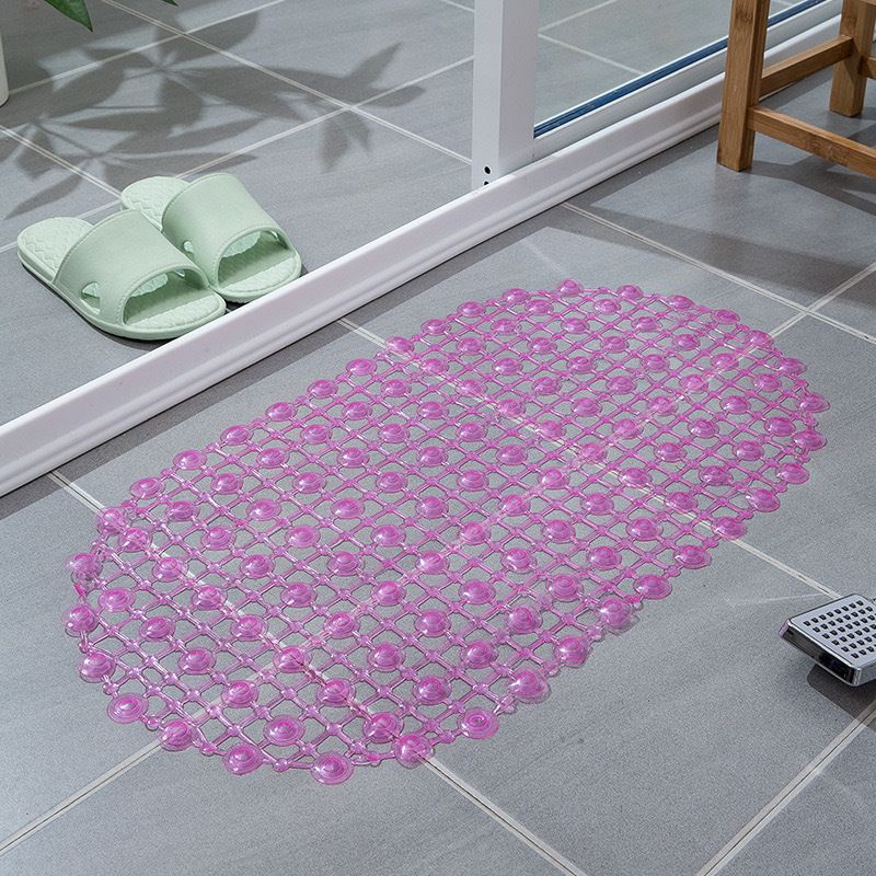 1pc PVC Anti-skid Bath Mats Rectangle Soft Shower Bathroom Massage Mat Suction Cup Non-slip Bath Carpet Large Size
