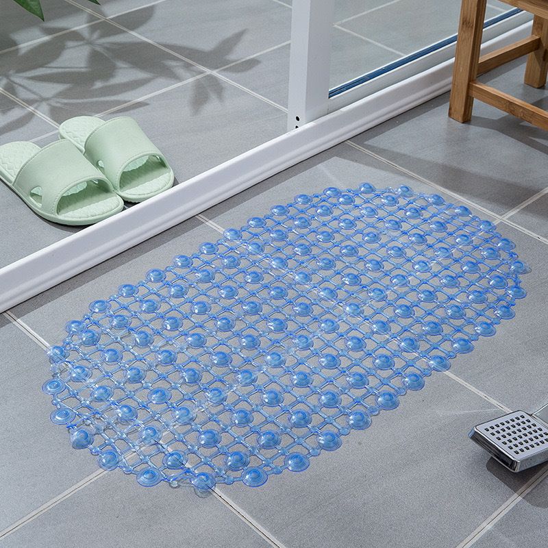 1pc PVC Anti-skid Bath Mats Rectangle Soft Shower Bathroom Massage Mat Suction Cup Non-slip Bath Carpet Large Size