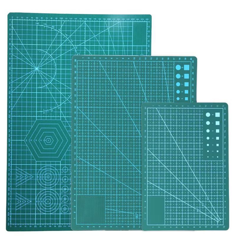 A3/A4/A5 Leather Cutting Mat Self-Healing Rotary Knife Cutting Process Pad Green Soft Leathercraft Cutting Board