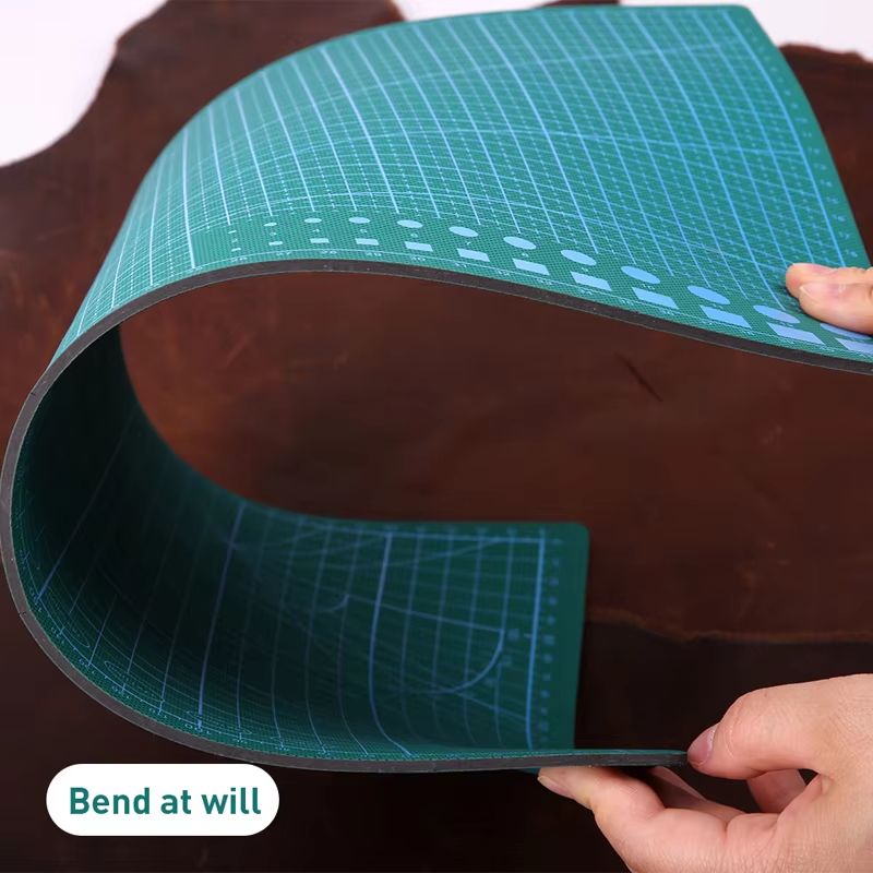 A3/A4/A5 Leather Cutting Mat Self-Healing Rotary Knife Cutting Process Pad Green Soft Leathercraft Cutting Board