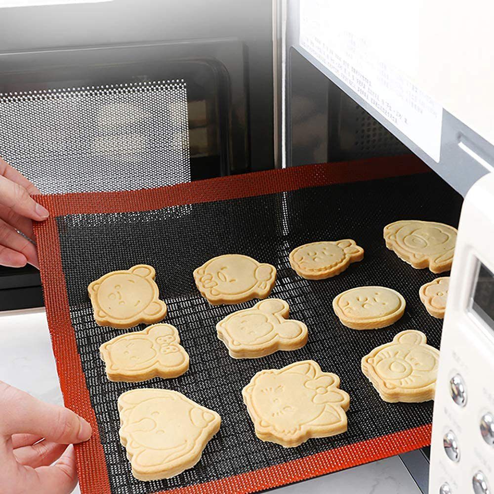 Food Grade Silicone Grill, Baking Tray, Breathable Cake, Non Slip Silicone Dough, Rolling Pastry Mat, Baking Kitchen Tools