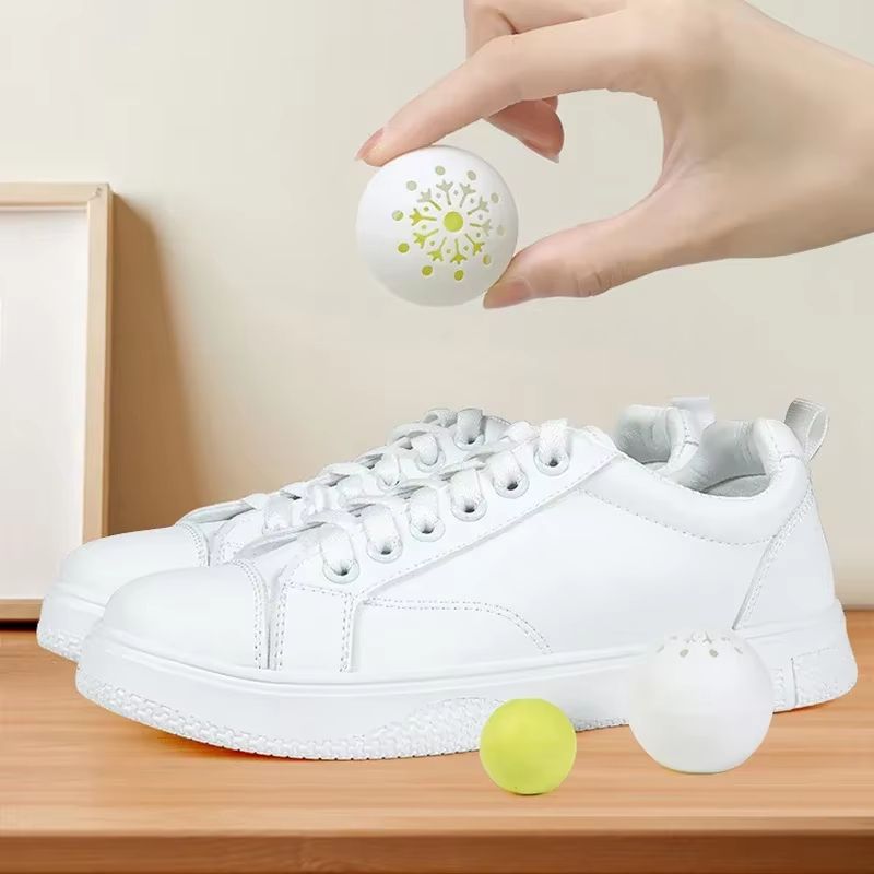 6pcs/bag Ball Shoe Deodorizer and Freshener Ball Shoe Cabinet Fruity Fragrance Essential Foot Care Deodorant Sterilization