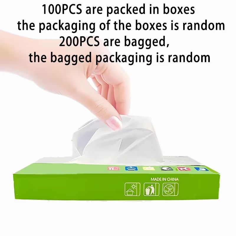 100PCS Disposable TPE Gloves, Powder Free and Latex Free, Suitable for Kitchen, Bathroom Cleaning