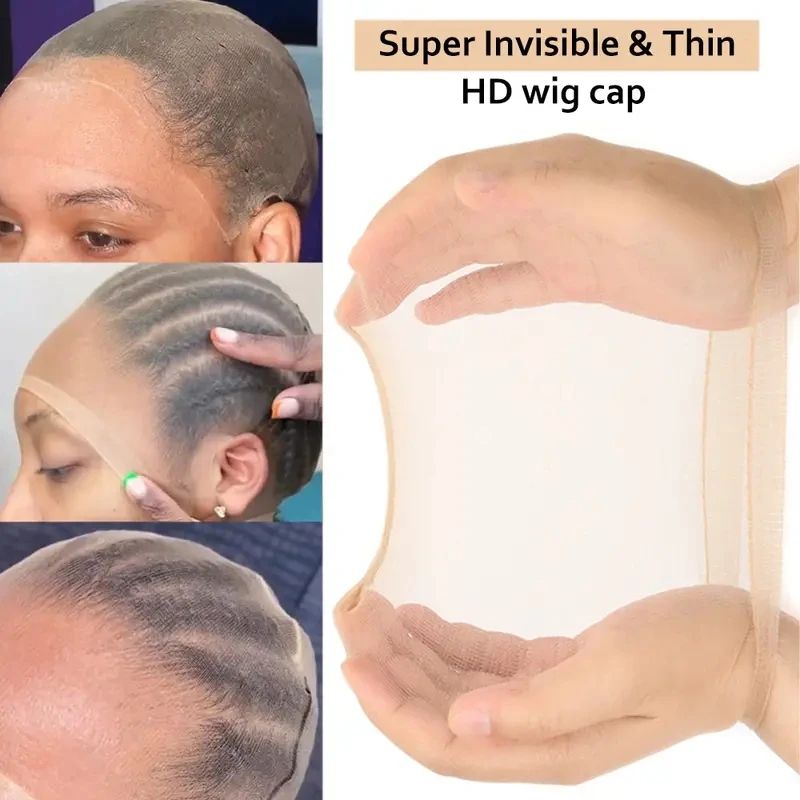 10/20/30/100PCS HD Wig Caps for Women,Stocking Caps for Wig,Thin Invisible Wig Caps for Women,Stocking Caps Wig Cap HD Caps for Wig