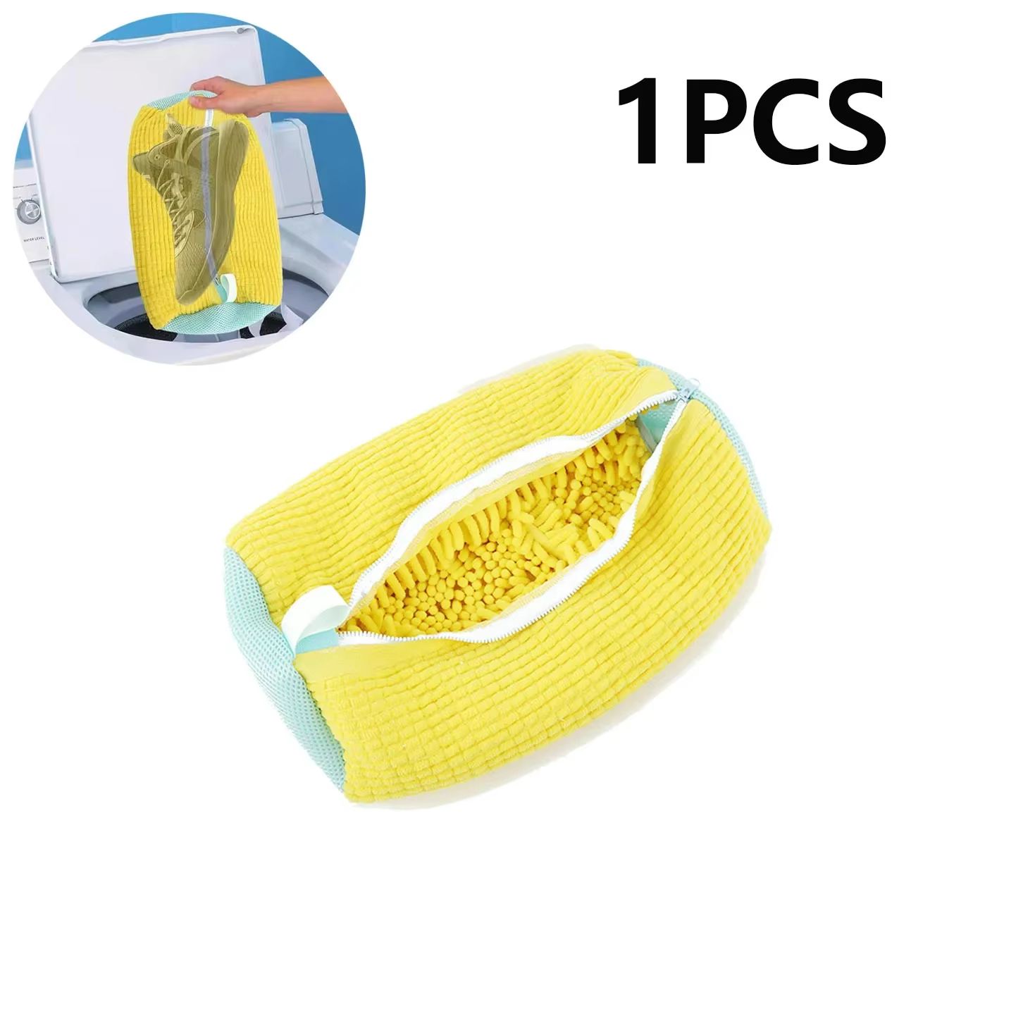 1PCS Washing Shoes Bag Protector Fluffy fibers Polyester Washing Shoes Machine Friendly Laundry Bag Drying Bags