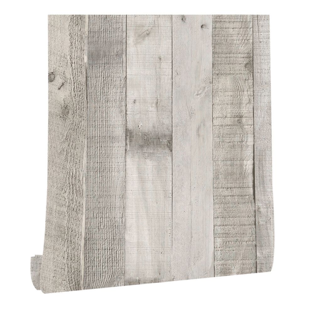 Retro Faux Wood Grain Peel And Stick Wallpaper Self-adhesive Wood Plank Wallpaper Roll Removable Vinyl Wall Covering For Restaurant