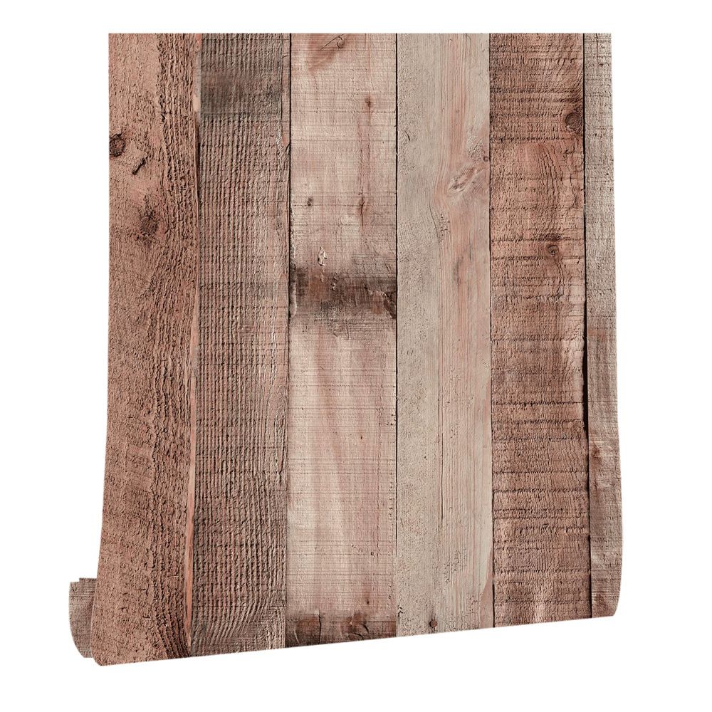 Retro Faux Wood Grain Peel And Stick Wallpaper Self-adhesive Wood Plank Wallpaper Roll Removable Vinyl Wall Covering For Restaurant