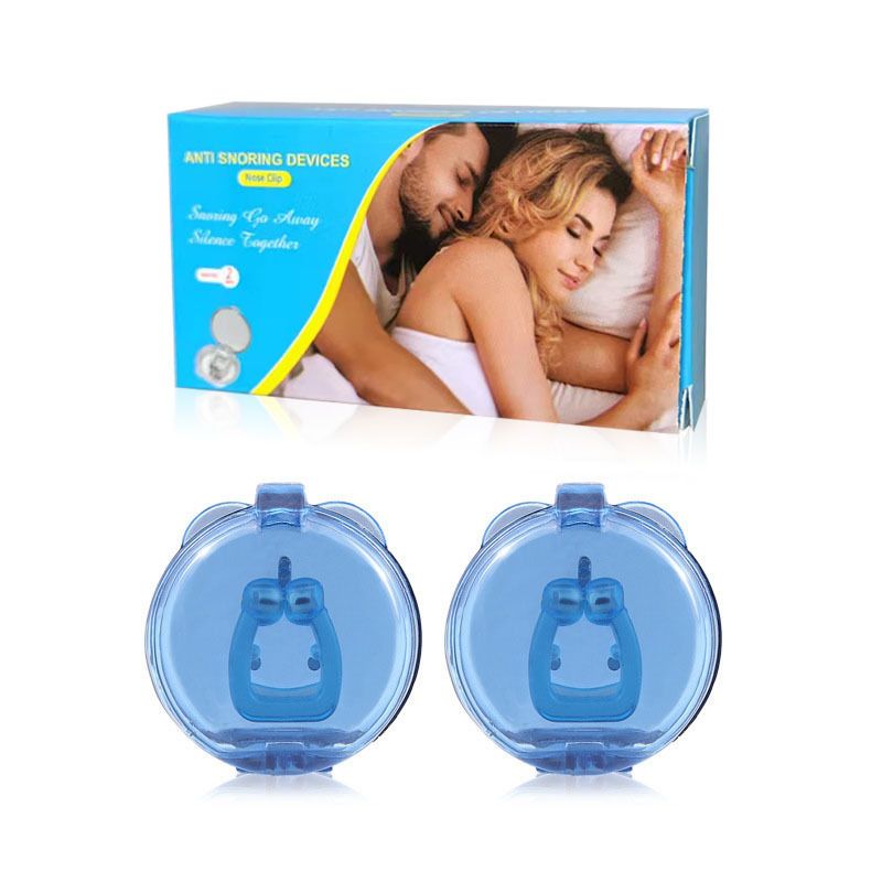 Silicone Magnetic Anti Snore Stop Snoring Nose Clip Sleep Tray Sleeping Aid Apnea Guard Night Device with Case Nose Clip Men's