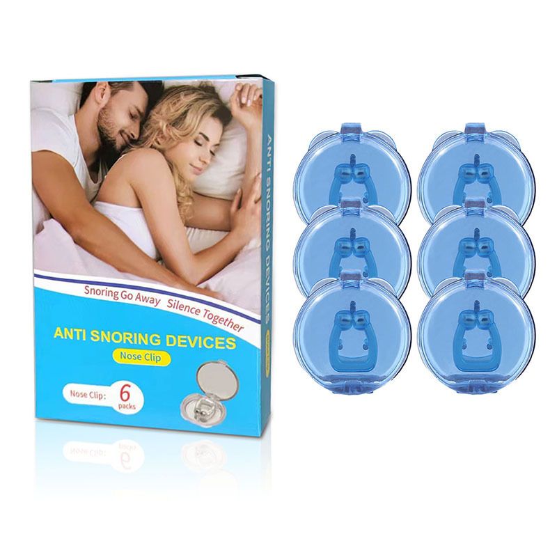 Silicone Magnetic Anti Snore Stop Snoring Nose Clip Sleep Tray Sleeping Aid Apnea Guard Night Device with Case Nose Clip Men's