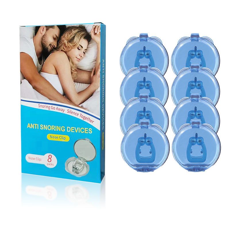 Silicone Magnetic Anti Snore Stop Snoring Nose Clip Sleep Tray Sleeping Aid Apnea Guard Night Device with Case Nose Clip Men's