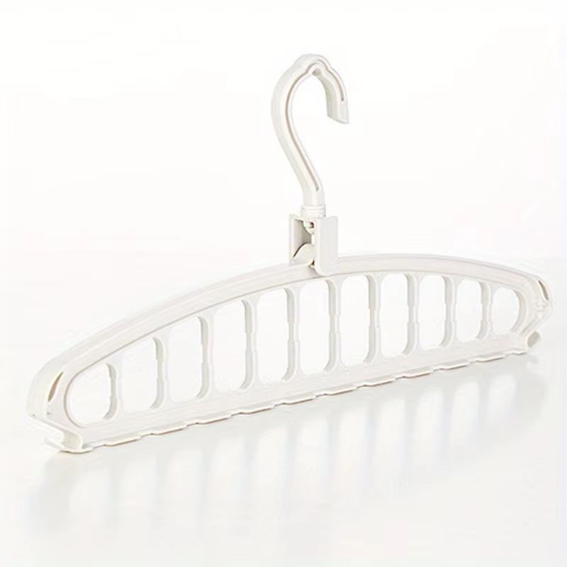 Folding Multi-Hole Clothes Hanger Non-slip Storage Rack Space Saving Clothes Rack Organizers For Wardrobe Jeans Trousers Scarf