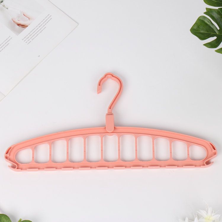 Folding Multi-Hole Clothes Hanger Non-slip Storage Rack Space Saving Clothes Rack Organizers For Wardrobe Jeans Trousers Scarf