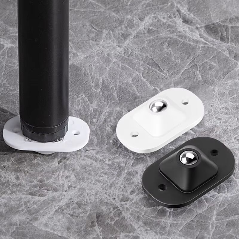 Self Adhesive Caster Mini Swivel Wheels Stainless Steel Universal 360 Degree Rotation Pulley for Furniture Storage Box