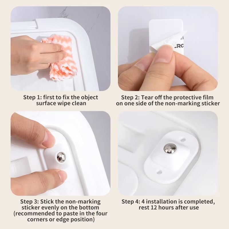 Self Adhesive Caster Mini Swivel Wheels Stainless Steel Universal 360 Degree Rotation Pulley for Furniture Storage Box