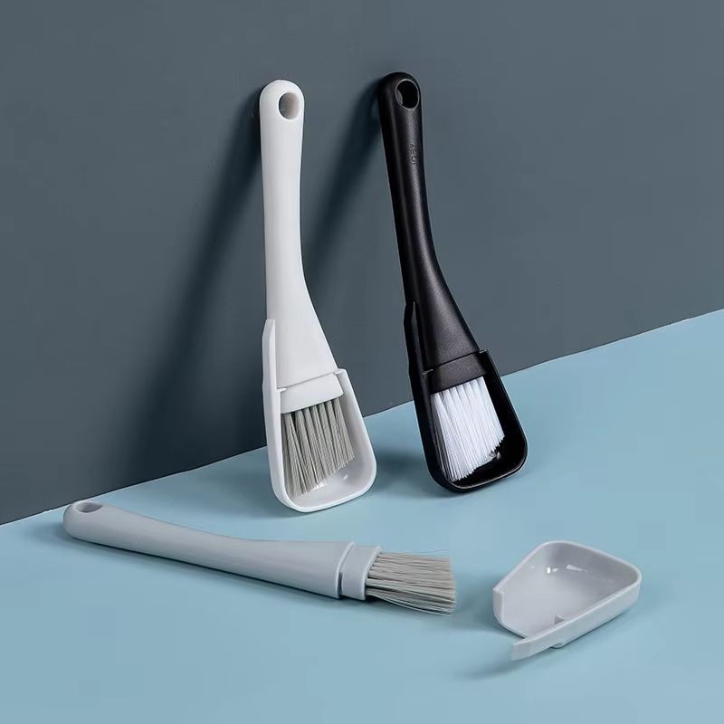 Window Groove Cleaning Brush Windows Slot Cleaner for Door Floor Gap Keyboard Brush+Dustpan 2 In 1 Household Cleaning Tools Kit