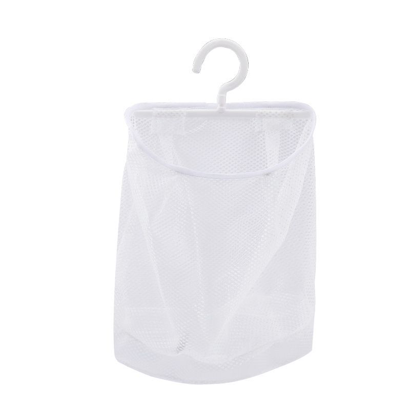 Wall Hanging Laundry Storage Net Dirty Clothes Sundries Foldable Organizer Basket Bathroom Storage Bag Fruits Vegetable Mesh Bag