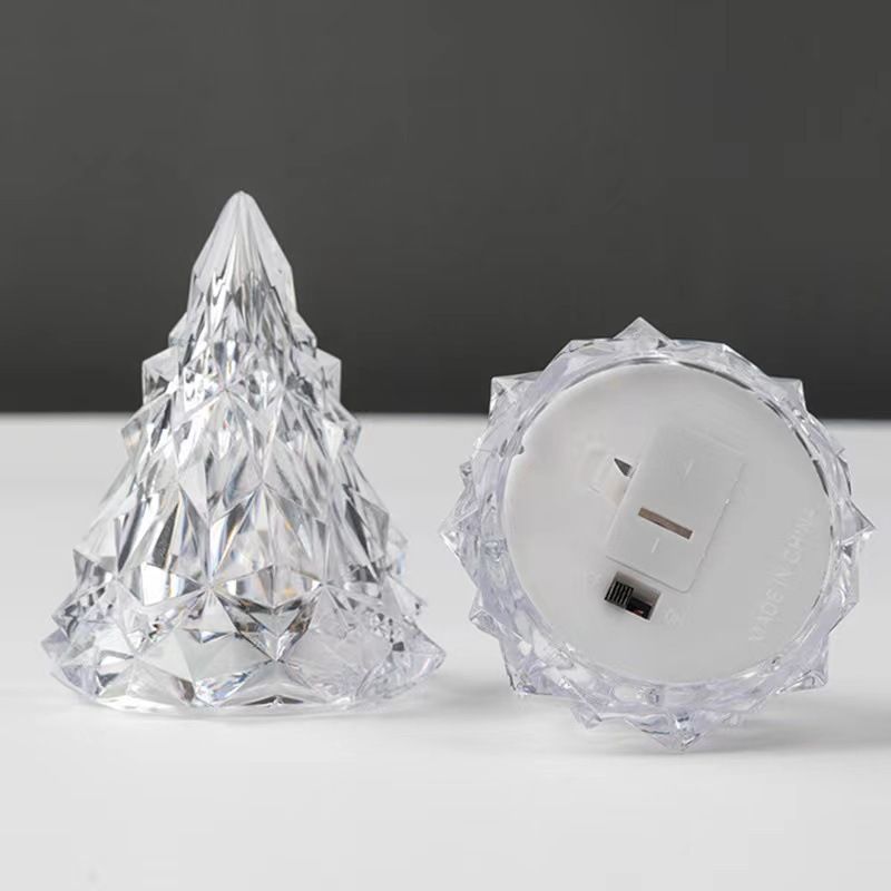 Christmas Tree Iceberg Lights Warm Light Color Crystal Lamp Snowy Mountain Romantic Nightlight LED Home Decor Sleep Light Gifts