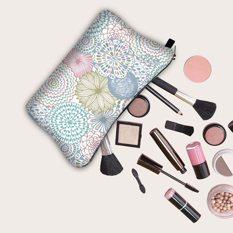 Makeup Bag Toiletry Pouch Cosmetic Bag with Zipper Travel Packing Bag 8.7x 5.3 Inch Small Cosmetic Bags Accessory Organizer
