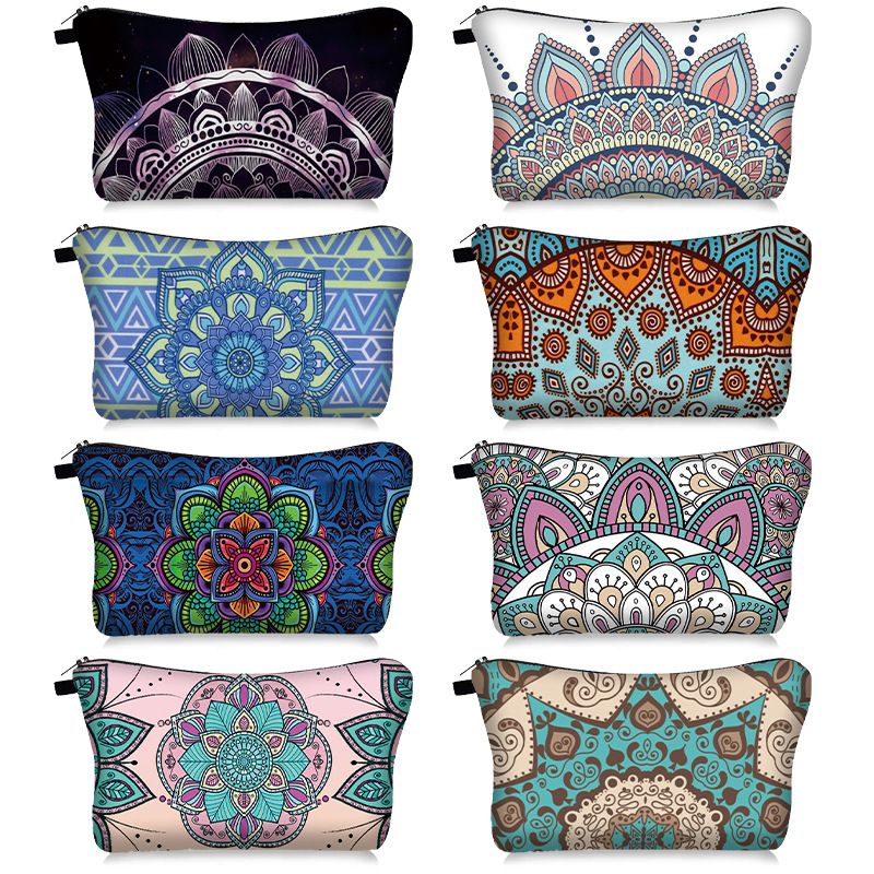 Makeup Bag Toiletry Pouch Cosmetic Bag with Zipper Travel Packing Bag 8.7x 5.3 Inch Small Cosmetic Bags Accessory Organizer