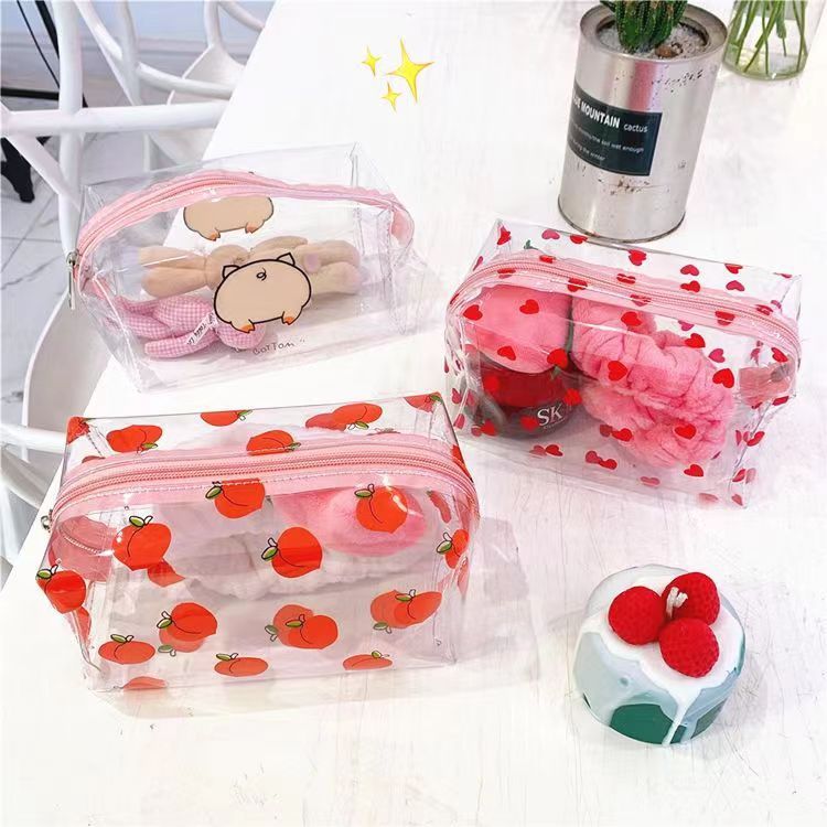 Butterfly Transparent Pencil Case Stationery Trousse Large Capacity Pen Case Make Up Bag School Supplies Pencil Pouch