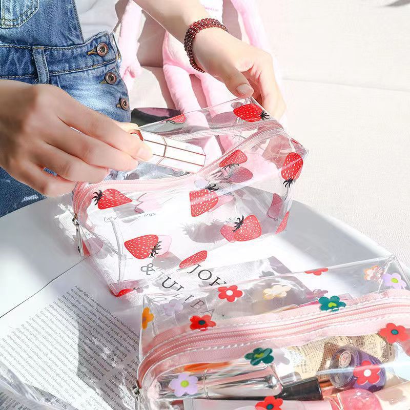 Butterfly Transparent Pencil Case Stationery Trousse Large Capacity Pen Case Make Up Bag School Supplies Pencil Pouch