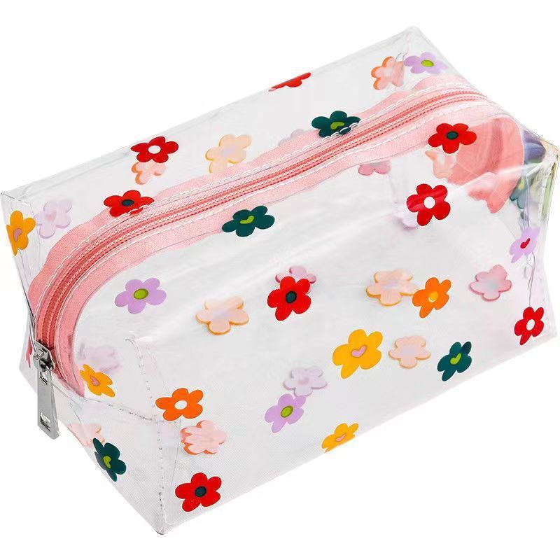 Butterfly Transparent Pencil Case Stationery Trousse Large Capacity Pen Case Make Up Bag School Supplies Pencil Pouch