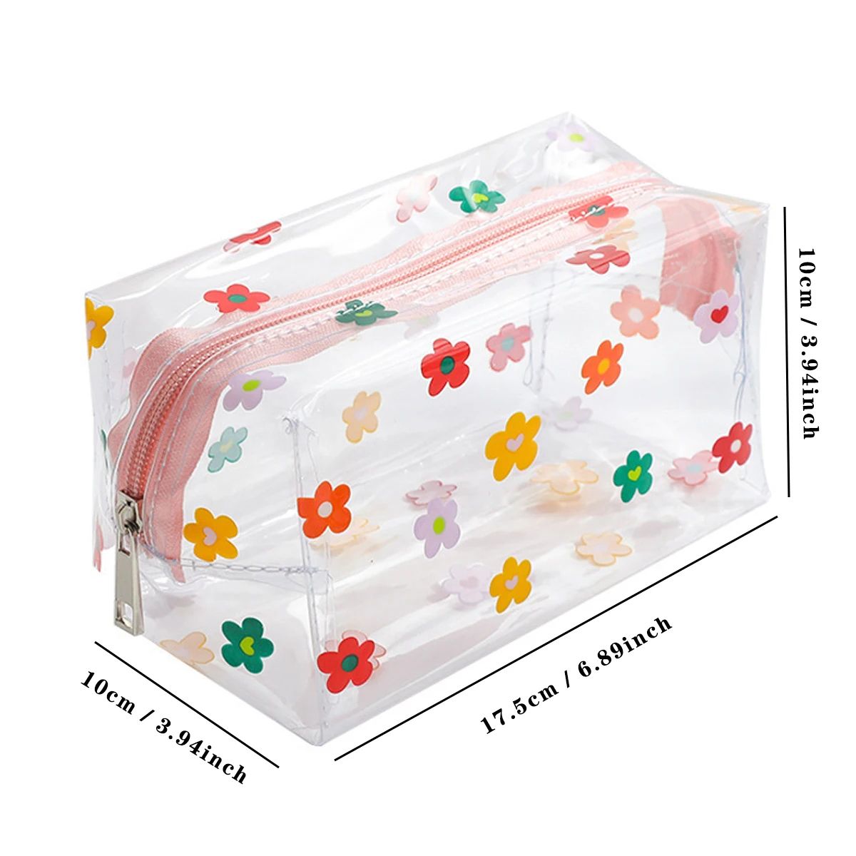 Butterfly Transparent Pencil Case Stationery Trousse Large Capacity Pen Case Make Up Bag School Supplies Pencil Pouch