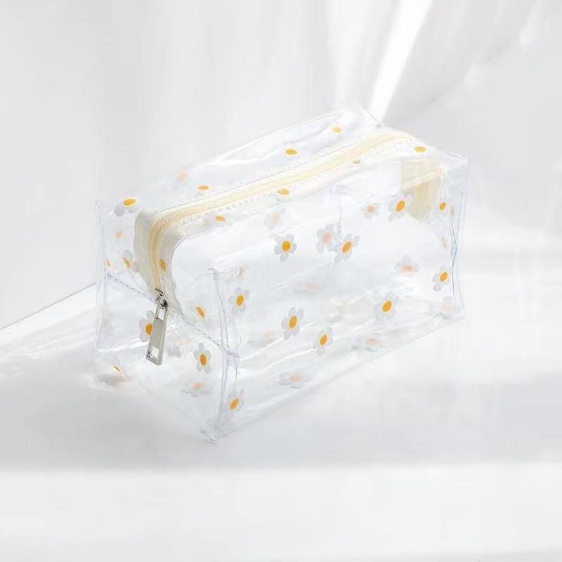 Butterfly Transparent Pencil Case Stationery Trousse Large Capacity Pen Case Make Up Bag School Supplies Pencil Pouch