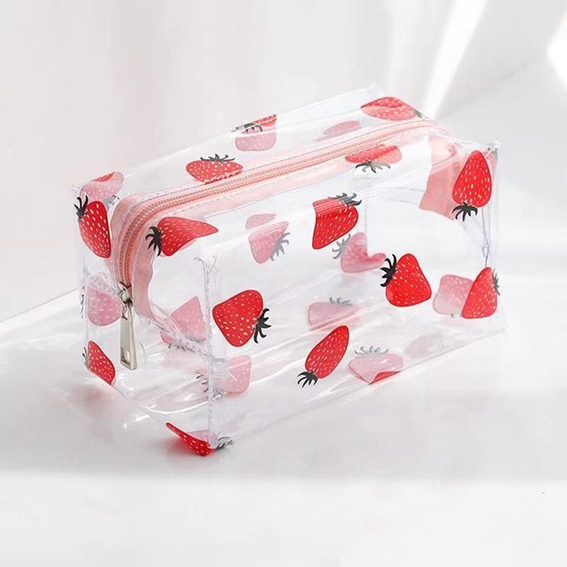 Butterfly Transparent Pencil Case Stationery Trousse Large Capacity Pen Case Make Up Bag School Supplies Pencil Pouch