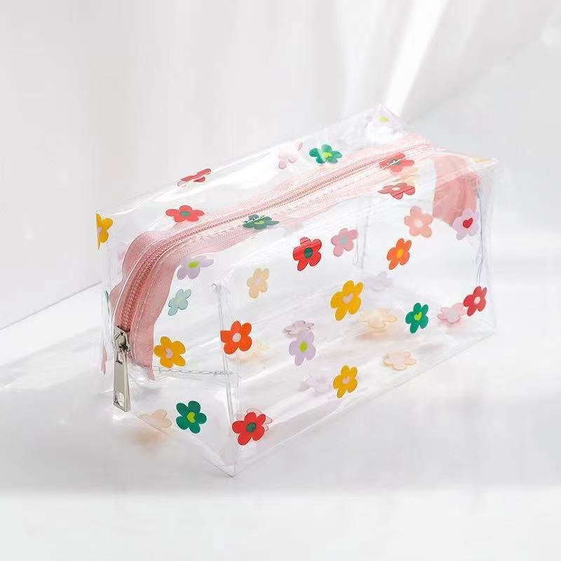 Butterfly Transparent Pencil Case Stationery Trousse Large Capacity Pen Case Make Up Bag School Supplies Pencil Pouch