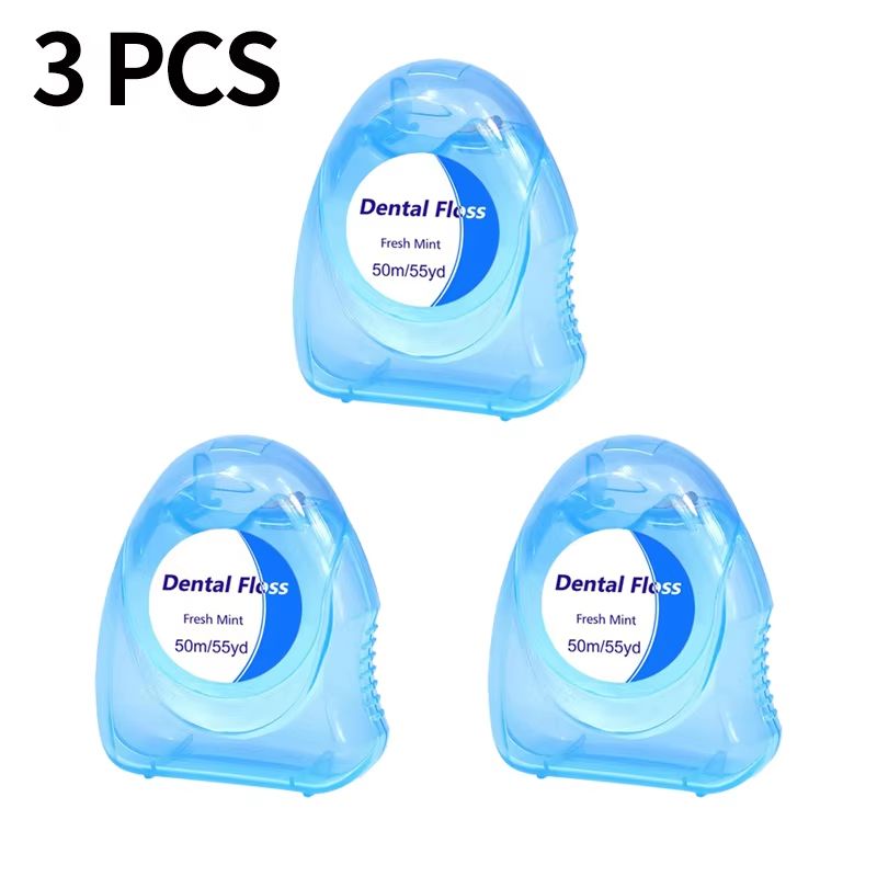3pcs Ultraclean Mint Dental Floss Effective Plaque Removal,Teeth&Gum Protection Shred Resistant ForThoroughly Clean InTight Area