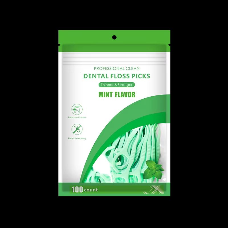 100PCS MINT DENTAL FLOSS FRESH MOUTH Cleaning Tools Floss Set Clean Between Teeth Toothpicks Boxed Dental Floss Picks