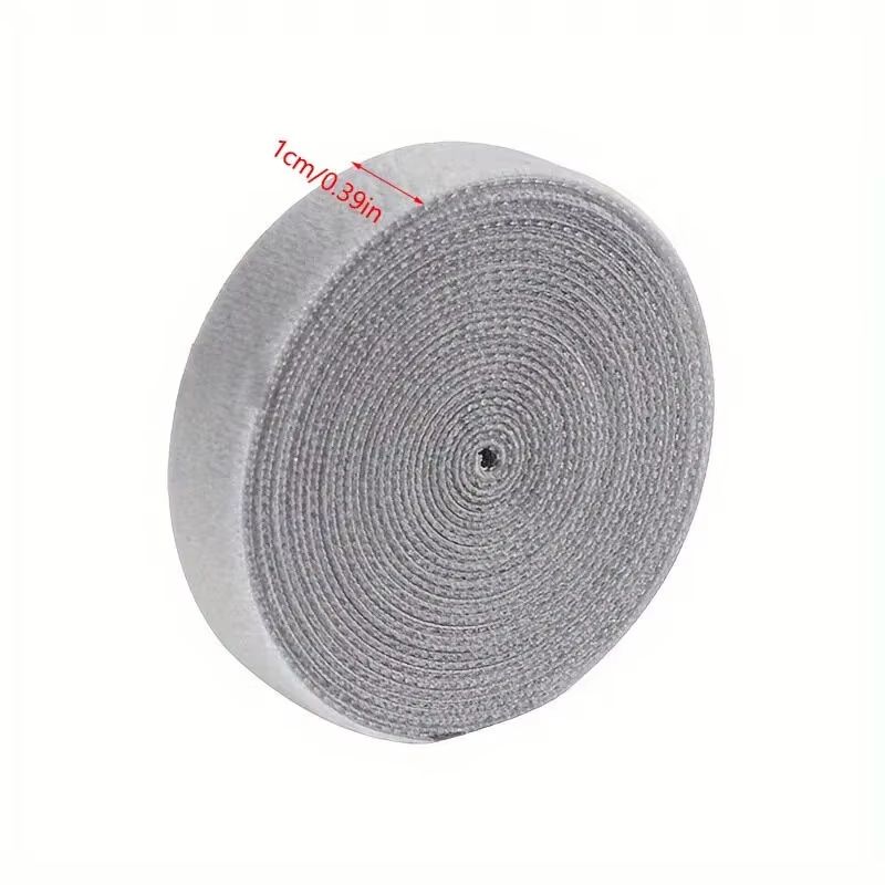 1 Roll Reusable Fastening Tape Cable Ties, Multi-Purpose Cord Organizer, Computer And TV Wire Storage, Data Cable Management Tie