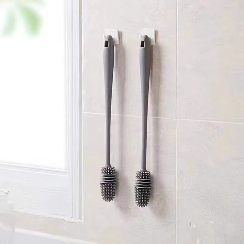 Bottle Brush Insulation Cup Washing No Deadend Long Handled Silicone Cleaning Brush Household Multifunctional Cleaning Tools