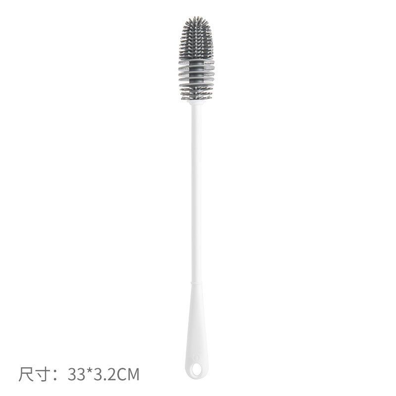 Bottle Brush Insulation Cup Washing No Deadend Long Handled Silicone Cleaning Brush Household Multifunctional Cleaning Tools