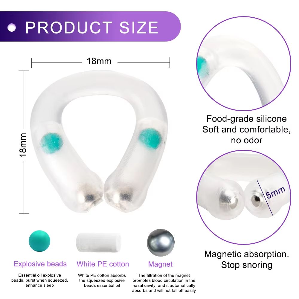 New Nose Dilator Nose Clip Anti Snoring Easy Breath Plant Essential Oils Help Breathe Anti Snoring Devices Improve Sleeping