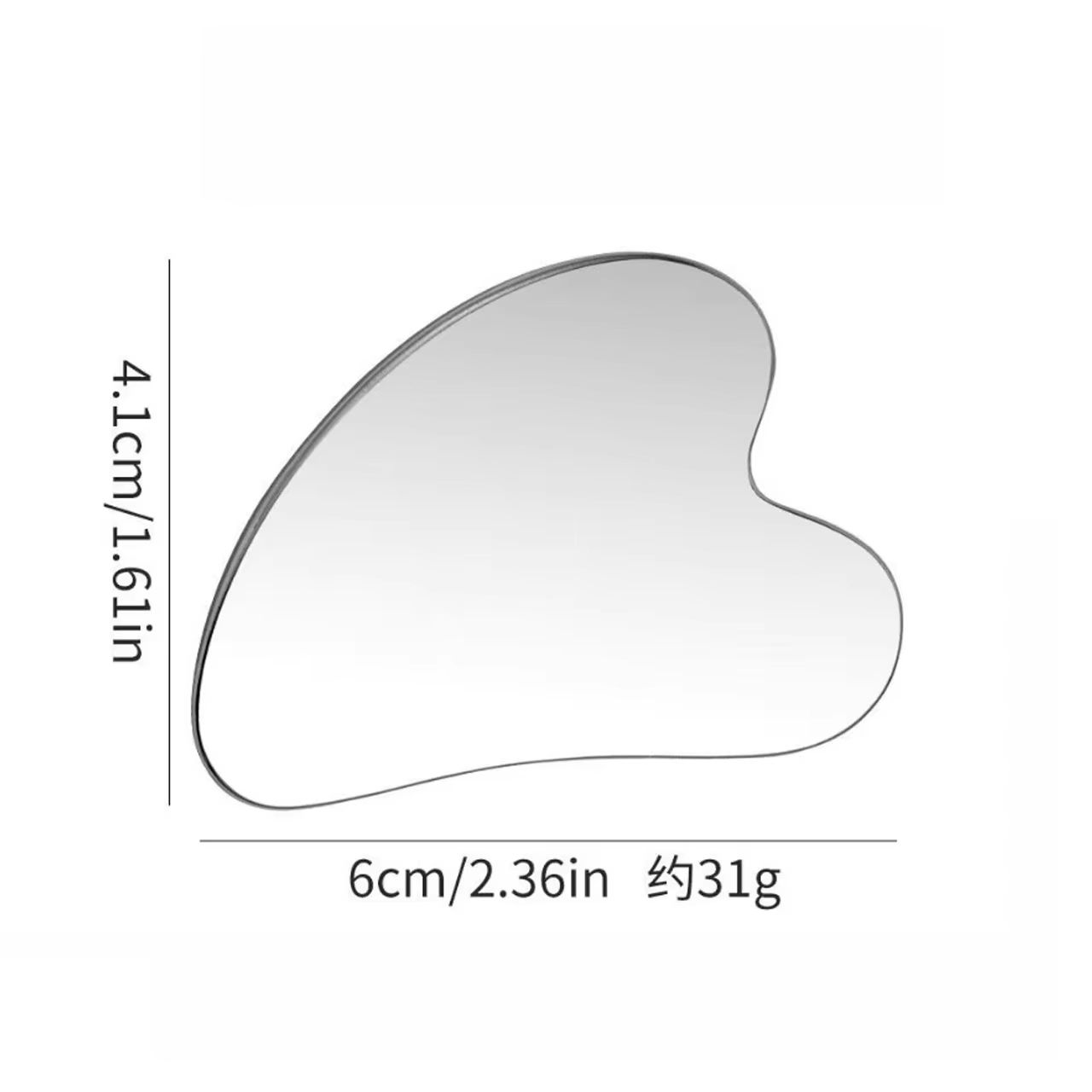 1Pcs Stainless Steel Gua Sha Scraper Massager For Face Neck Body Guasha Massage Tool Facial Skin Care Guasha Board Face Massager